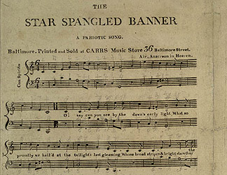 The war on the Chesapeake - the Star Spangled Banner